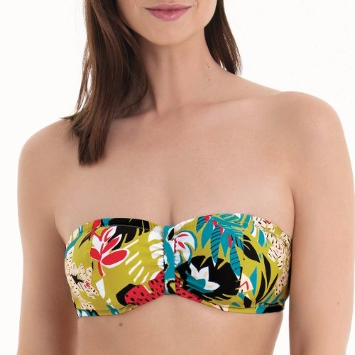 Rosa Faia Bademode Ella türkis unwattierter bikini bh