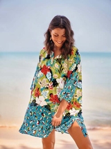 Rosa Faia Bademode Manihi türkis strandkleid