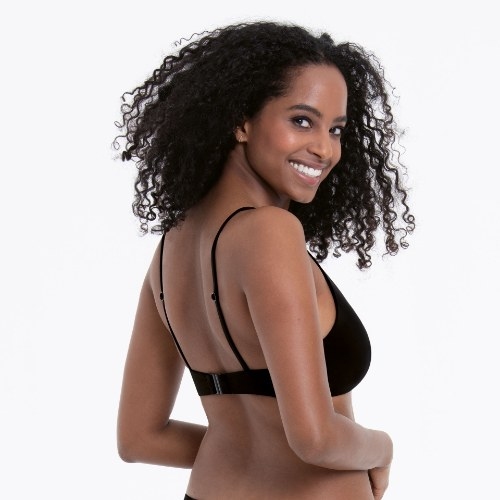 Rosa Faia Bademode Pure schwarz unwattierter bikini bh