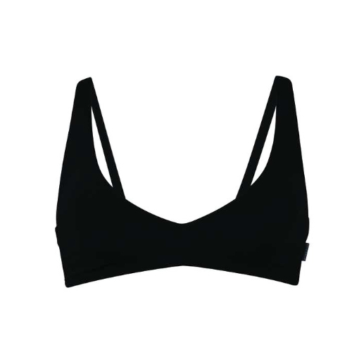 Rosa Faia Bademode Pure schwarz unwattierter bikini bh
