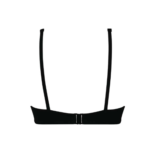Rosa Faia Bademode Pure schwarz unwattierter bikini bh