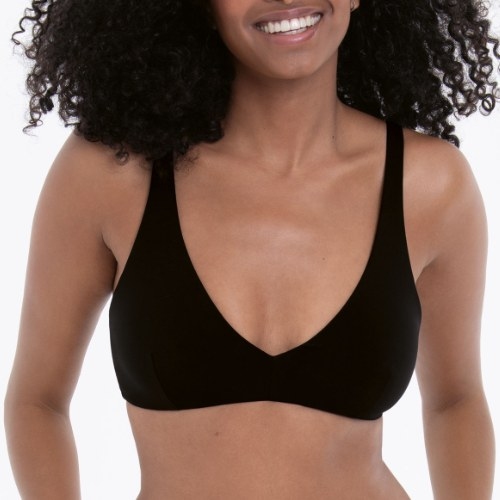 Rosa Faia Bademode Pure schwarz unwattierter bikini bh