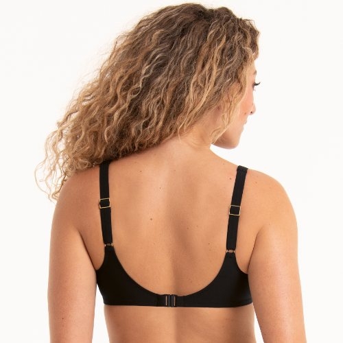 Rosa Faia Bademode Hermine schwarz unwattierter bikini bh