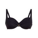 Rosa Faia Bademode Hermine schwarz unwattierter bikini bh