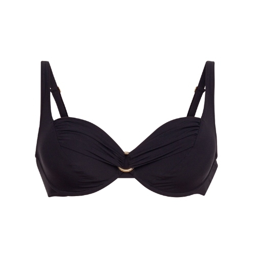 Rosa Faia Bademode Hermine schwarz unwattierter bikini bh
