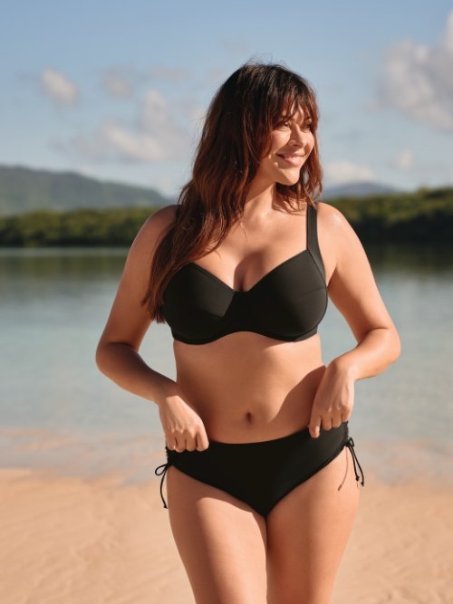 Rosa Faia Bademode Ive schwarz bikini slip