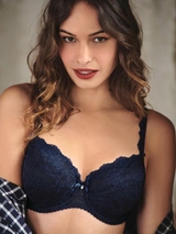 Rosa Faia Bobette navy-blau nicht geformter bh