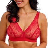 Wacoal Dessous Sensu Lace rot ohne bügel bh