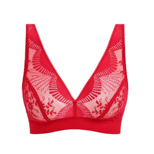 Wacoal Dessous Sensu Lace rot ohne bügel bh