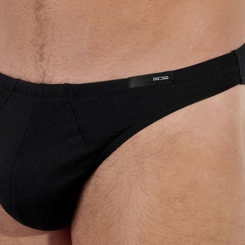 HOM Premium Cotton schwarz männer slip