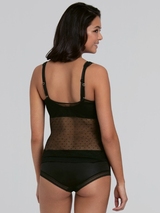 Rosa Faia Emily schwarz spaghetti top