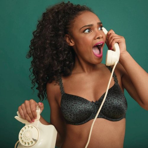 Rosa Faia Joy grün/print nicht geformter bh