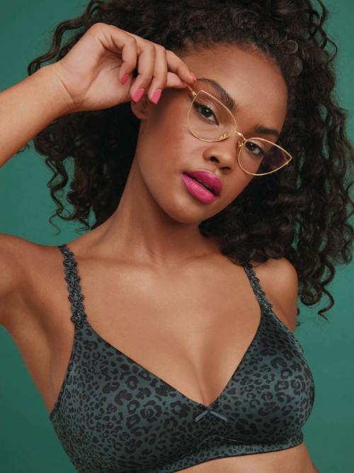 Rosa Faia Joy grün/print ohne bügel bh