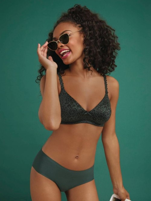 Rosa Faia Joy grün/print ohne bügel bh