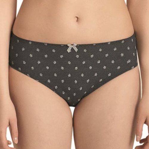 Anita Versailles schwarz/print slip