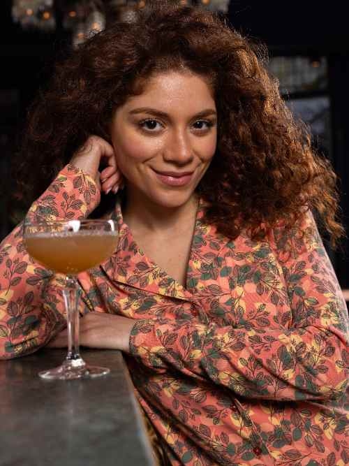 Charlie Choe Fall in Love orange/print nachtkleid