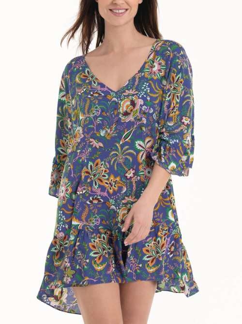 Rosa Faia Bademode Akalani blau tunika