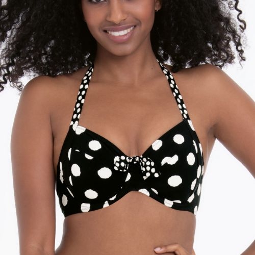 Rosa Faia Bademode Leandra schwarz unwattierter bikini bh