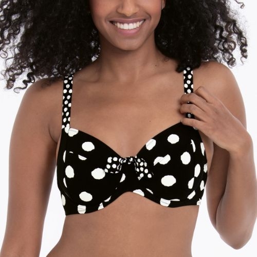 Rosa Faia Bademode Leandra schwarz unwattierter bikini bh