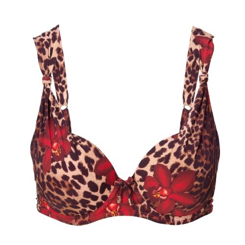 LingaDore Strand Leopard Flower rot gemoldefer bikini bh