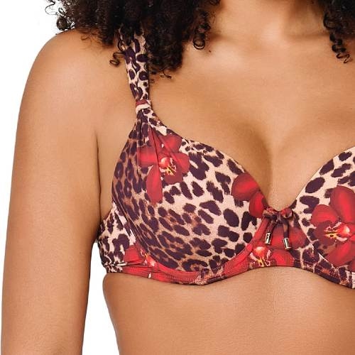 LingaDore Strand Leopard Flower rot gemoldefer bikini bh