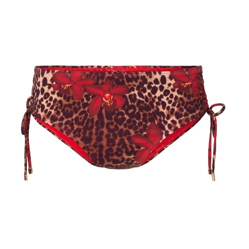 LingaDore Strand Leopard Flower rot bikini slip