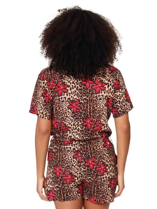 LingaDore Strand Leopard Flower rot strandkleidung