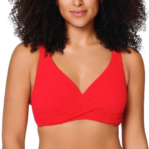 LingaDore Strand Stand Out rot unwattierter bikini bh