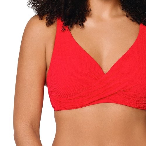 LingaDore Strand Stand Out rot unwattierter bikini bh