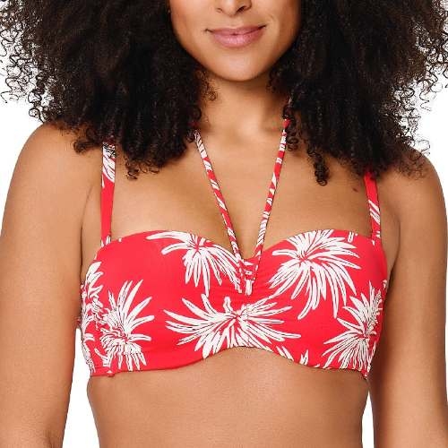 LingaDore Strand Fresh Flowers rot gemoldefer bikini bh