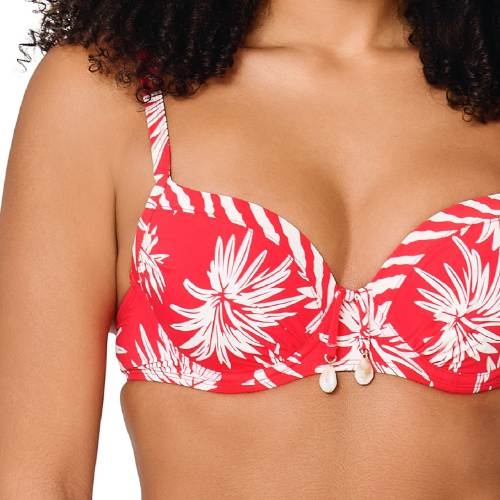 LingaDore Strand Fresh Flowers rot gemoldefer bikini bh