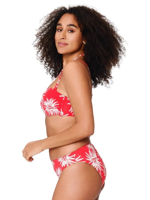 LingaDore Strand Fresh Flowers rot bikini slip