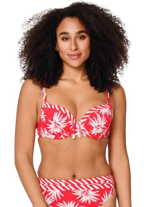 LingaDore Strand Fresh Flowers rot bikini slip