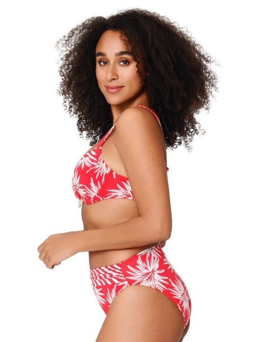 LingaDore Strand Fresh Flowers rot bikini slip