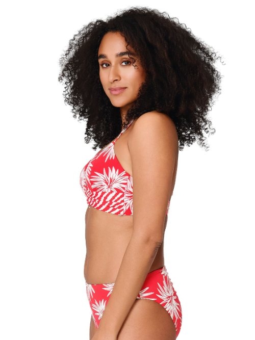 LingaDore Strand Fresh Flowers rot bikini slip