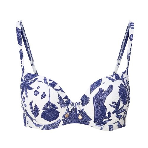 LingaDore Strand Under The Greek Sun blau/weiß gemoldefer bikini bh