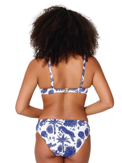 LingaDore Strand Under The Greek Sun blau/weiß gemoldefer bikini bh