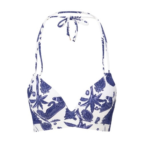 LingaDore Strand Under The Greek Sun blau/weiß gemoldefer bikini bh