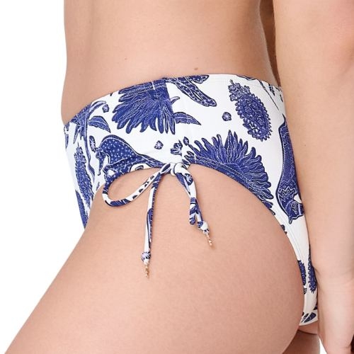 LingaDore Strand Under The Greek Sun blau/weiß bikini slip