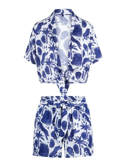 LingaDore Strand Under The Greek Sun blau/weiß strandkleidung