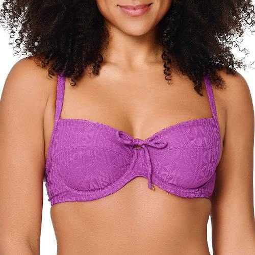LingaDore Strand Purple Pulse violett unwattierter bikini bh
