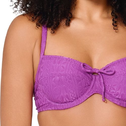 LingaDore Strand Purple Pulse violett unwattierter bikini bh