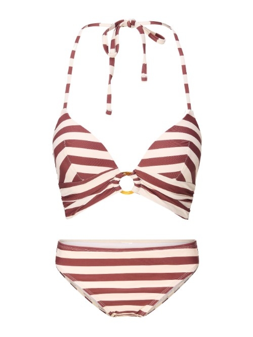 LingaDore Strand Summer Stripes weiß/rot set