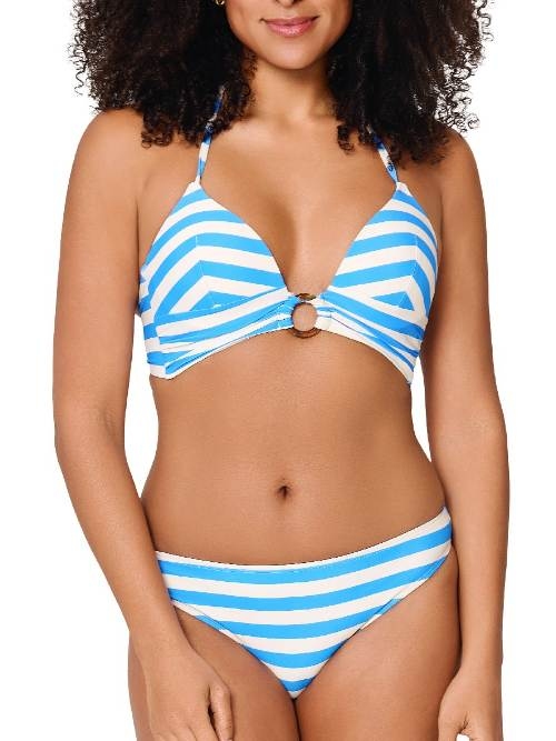 LingaDore Strand Summer Stripes weiß/blau set