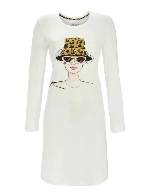 Ringella Damen champagner nachtkleid