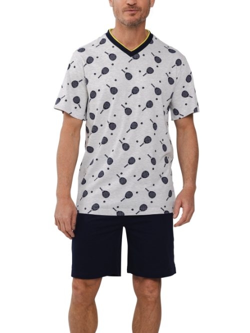 Pastunette Herren grau shortama