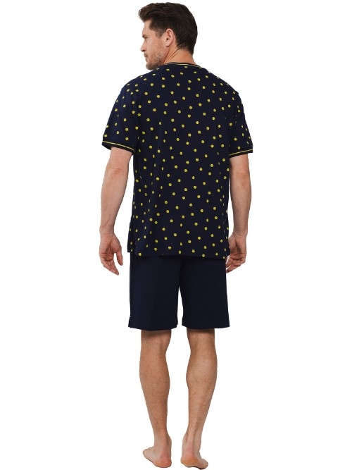 Pastunette Herren navy-blau shortama