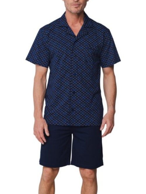 Pastunette Herren navy-blau shortama