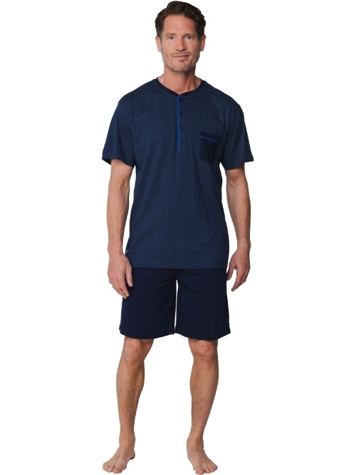 Pastunette Herren navy-blau shortama