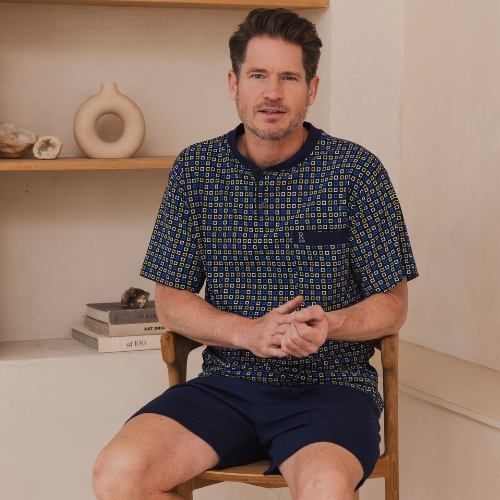 Robson Herren navy-blau shortama